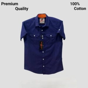 Half sleeve double pocket shirt