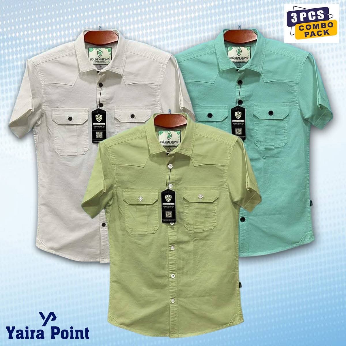 Half sleeve double pocket shirt