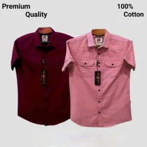 Half sleeve double pocket shirt