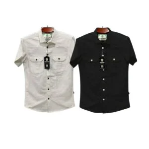 Half sleeve double pocket shirt