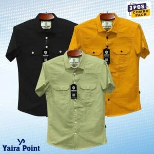 Half sleeve double pocket shirt
