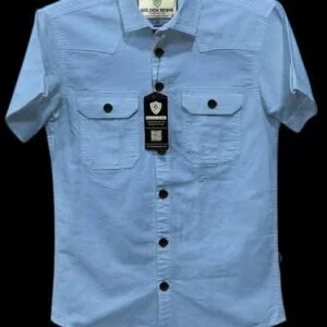Half sleeve double pocket shirt